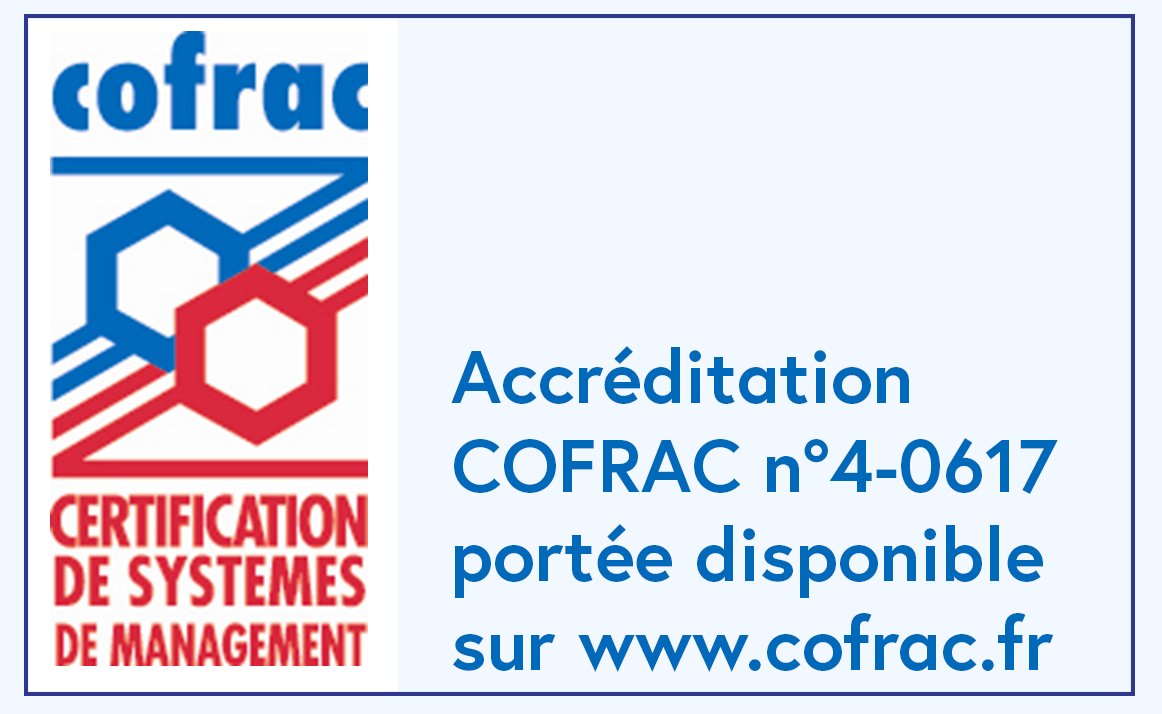 certification transport COFRAC Certipharm logo